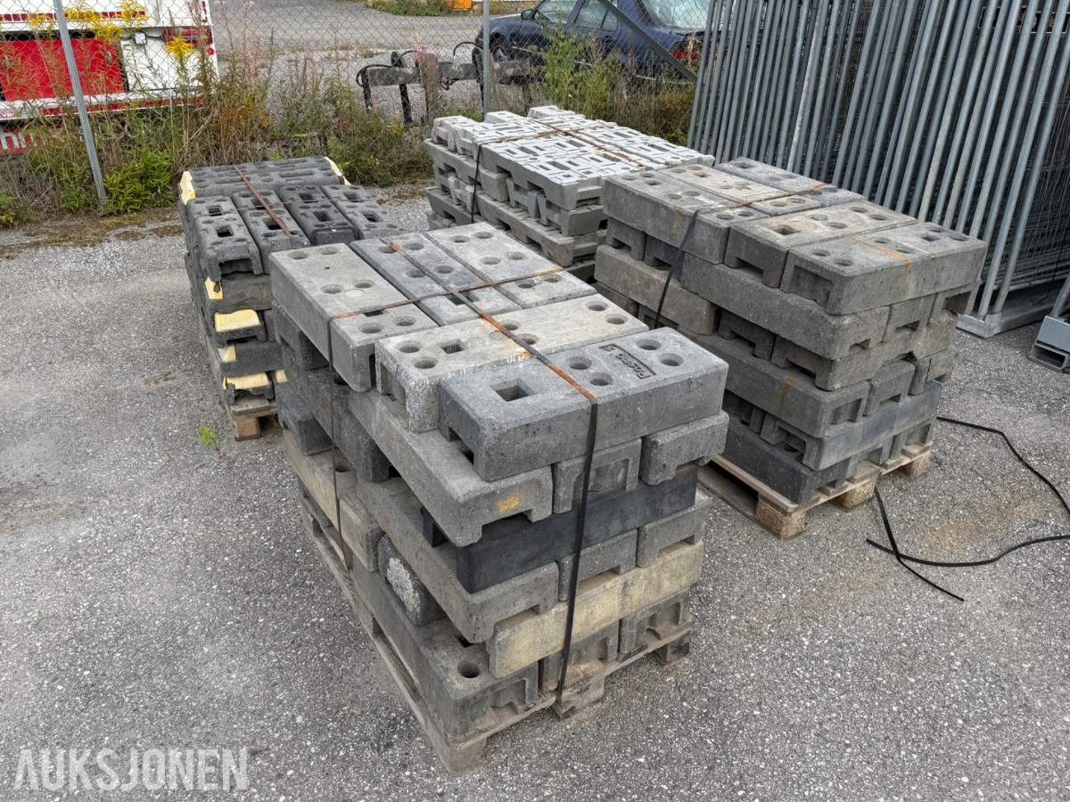 Garda/Heras byggegjerder 150stk m/ føtter
