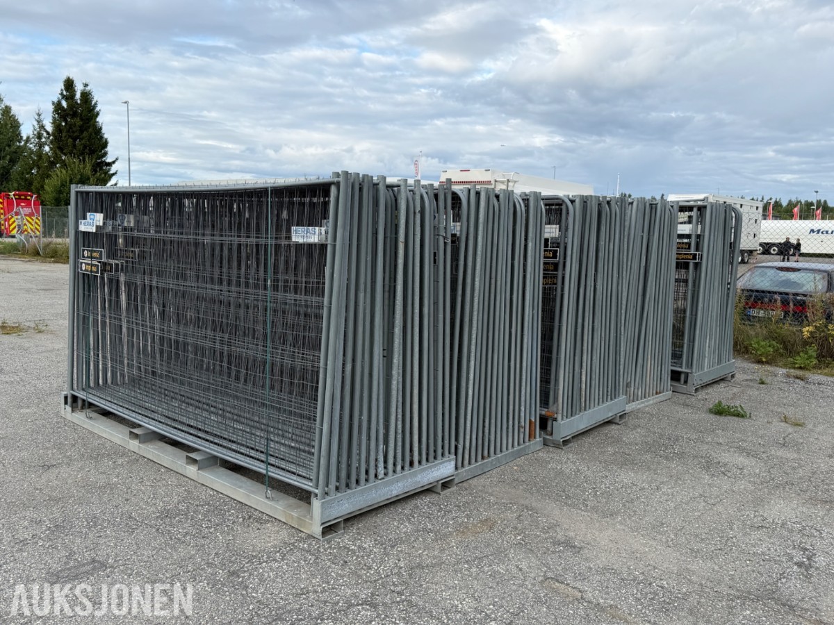 Garda/Heras byggegjerder 150stk m/ føtter