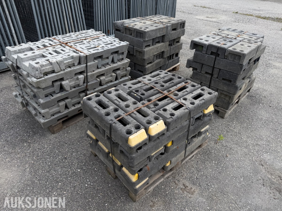 Garda/Heras byggegjerder 150stk m/ føtter