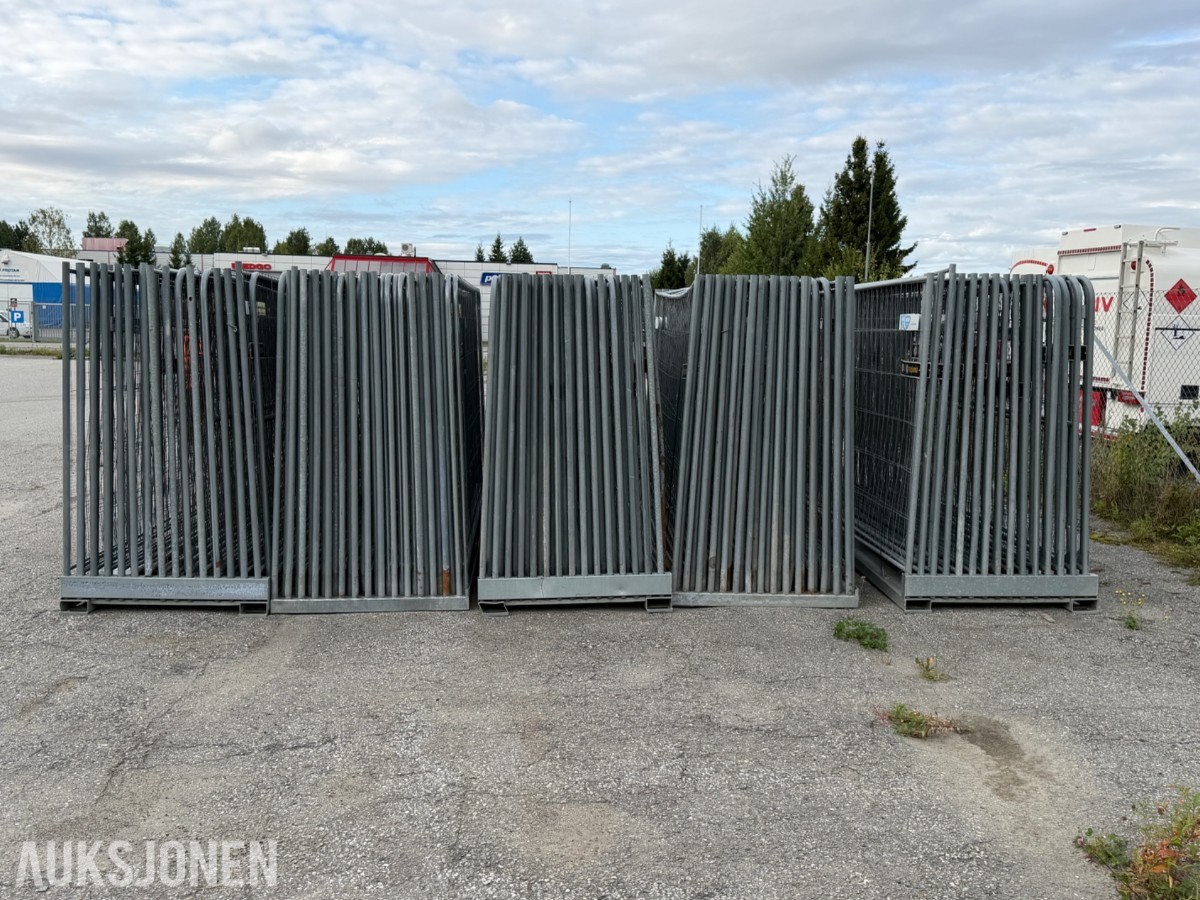 Garda/Heras byggegjerder 150stk m/ føtter
