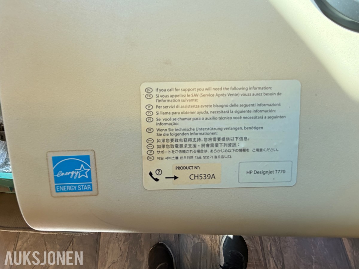 HP DESIGNJET T770 STORFORMATSKRIVER / PLOTTER