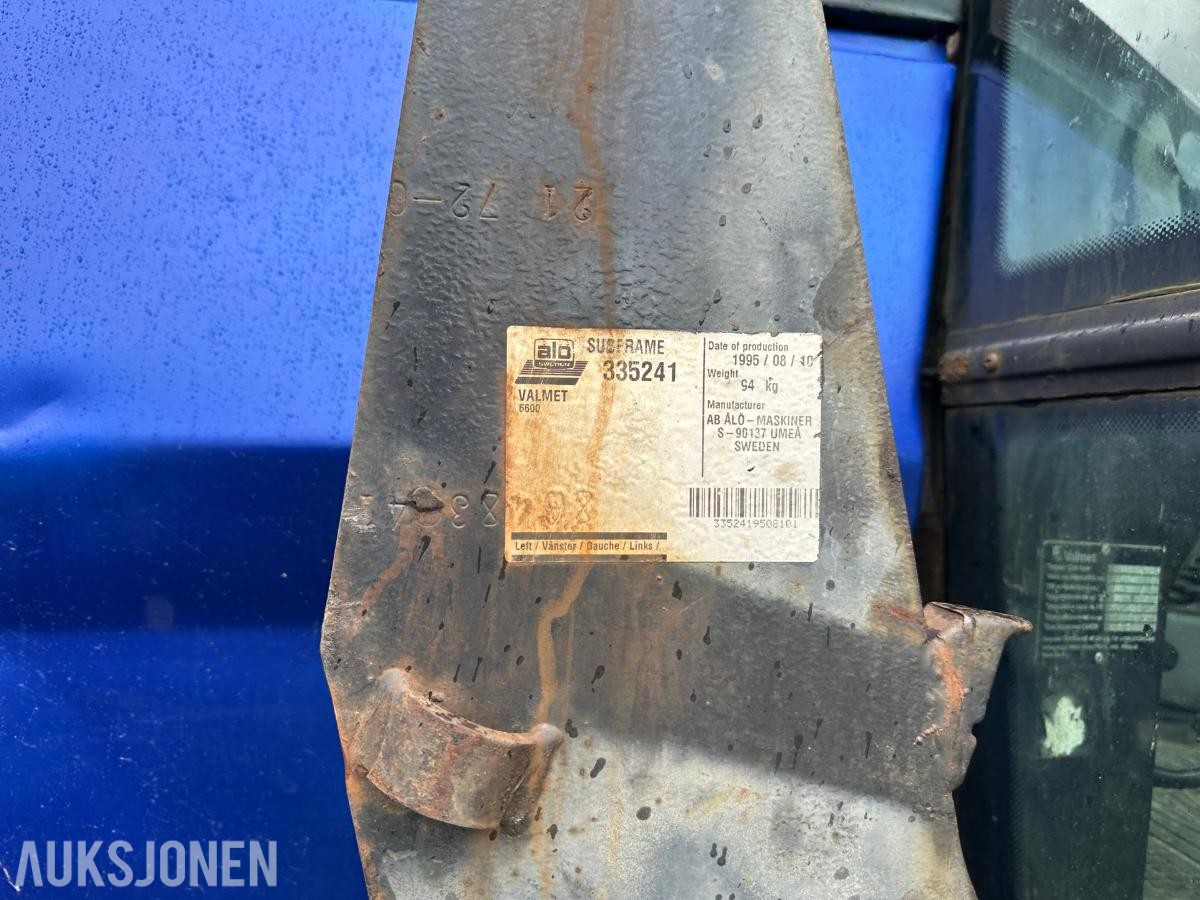 1995 Valmet / Valtra 6400 Turbo Traktor | Quicke 660 laster | 11 678 t
