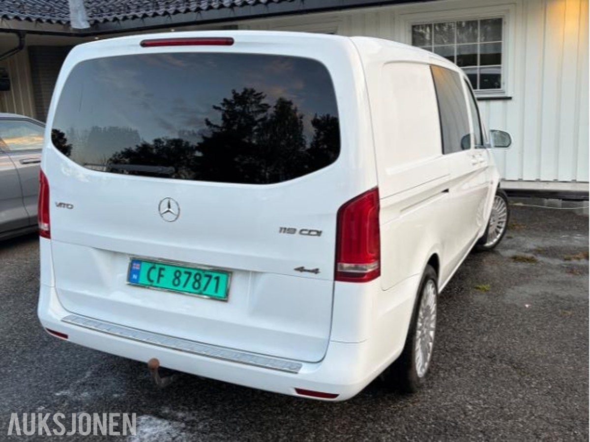 2017 Mercedes-Benz Vito V119 A2 4MATIC, 157000km, Cruisekontroll, Hengerfeste, Ryggekamera