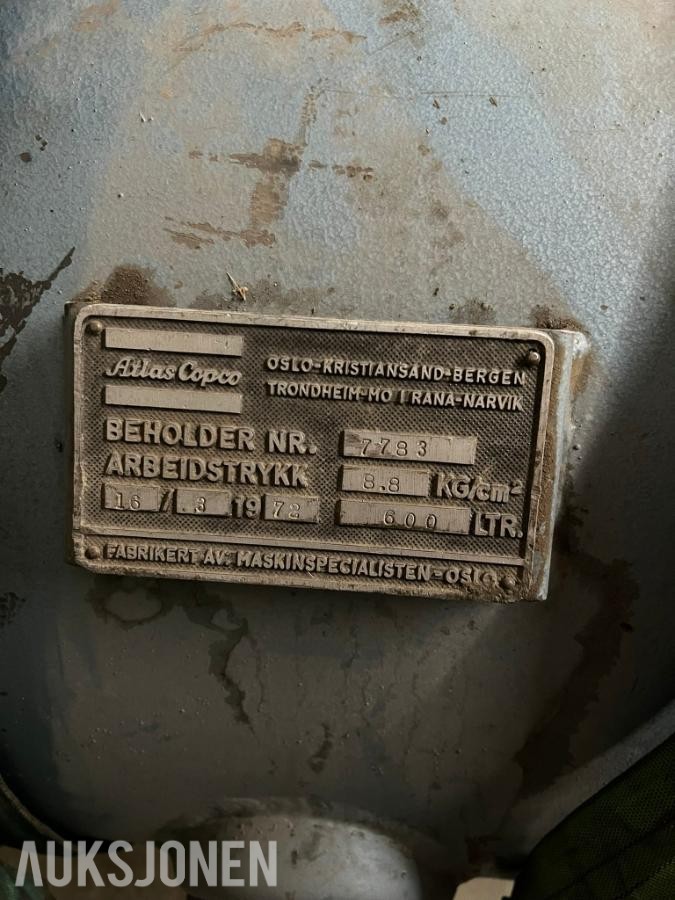 Kaeser SK26 kompressor med 600 liter tank og lufttørke