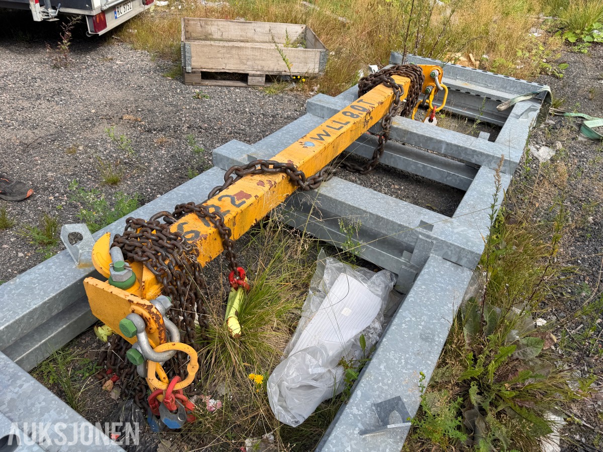 CONTAINER LØFTEÅK MED KJETTING – 8 TONN