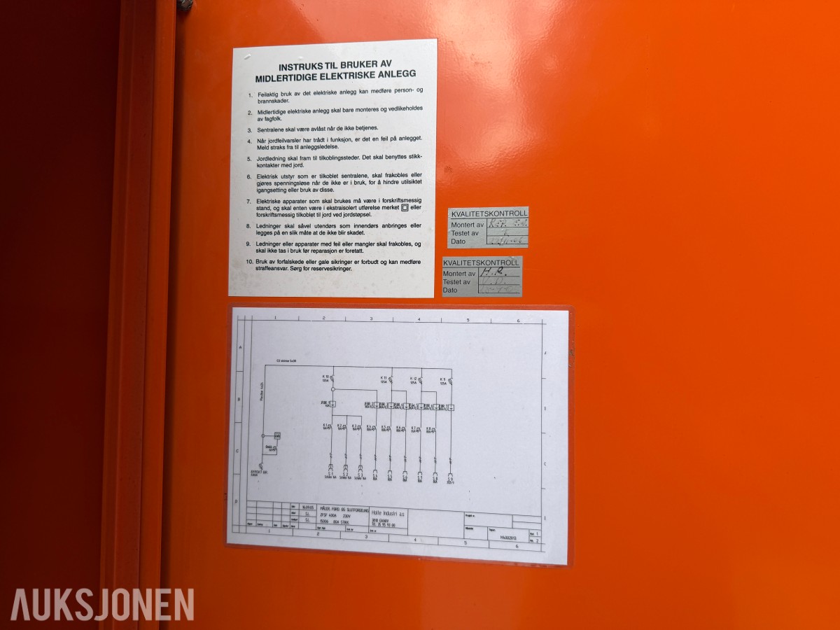 BYGGESTRØMSKAP OG BYGGVARMER – 11 STK. ENHETER