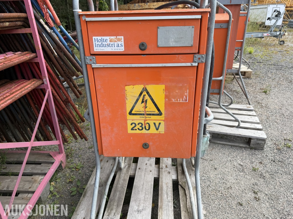 BYGGESTRØMSKAP OG BYGGVARMER – 11 STK. ENHETER