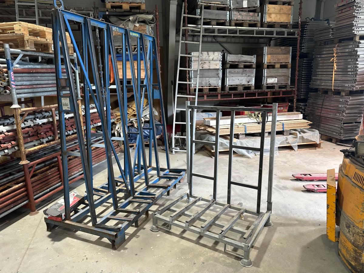 2 stk stativ for håndtering av glass og plater