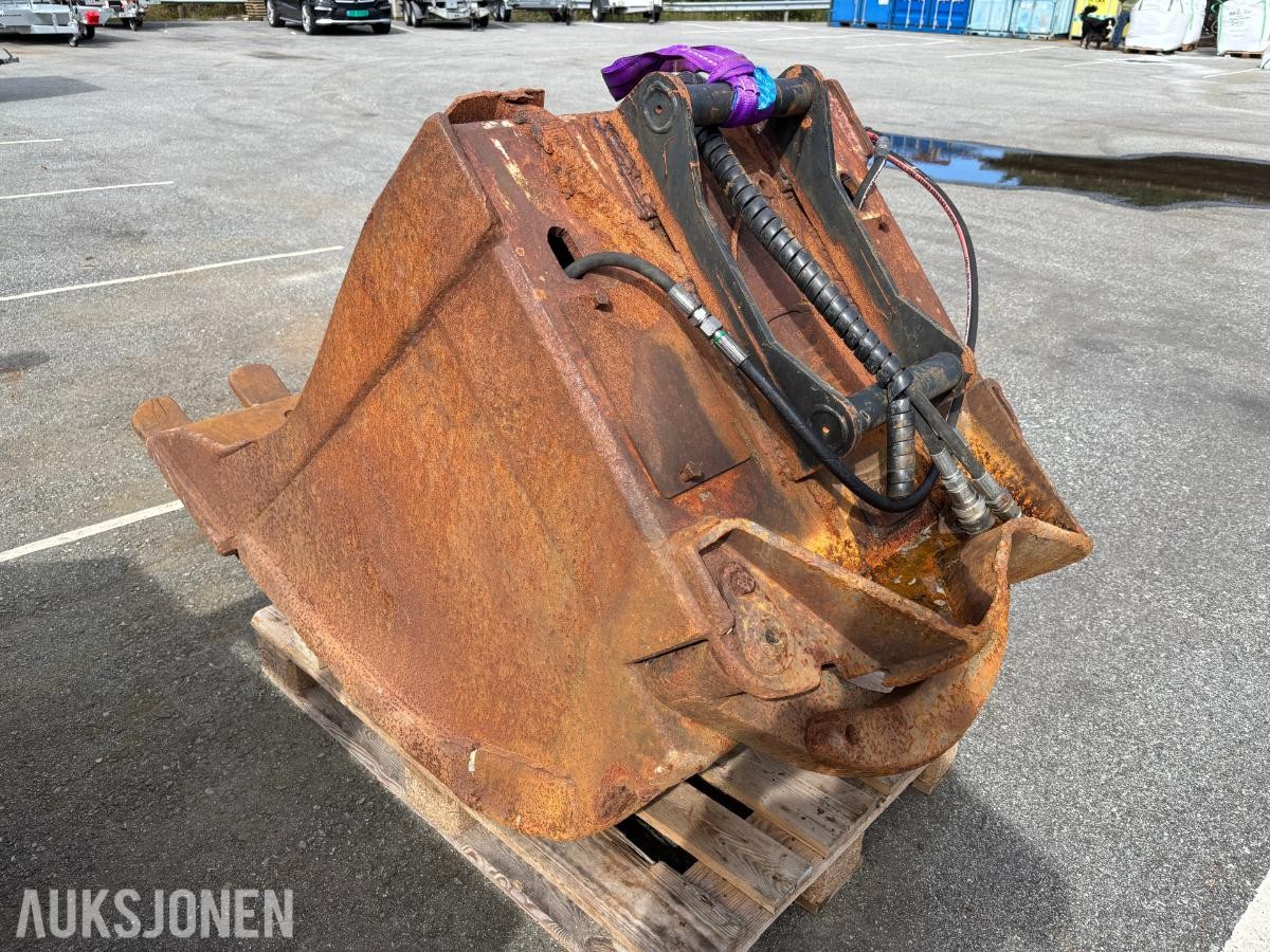 Graveskuff med S50-feste - hydraulisk klype.