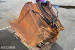 Graveskuff med S50-feste - hydraulisk klype.