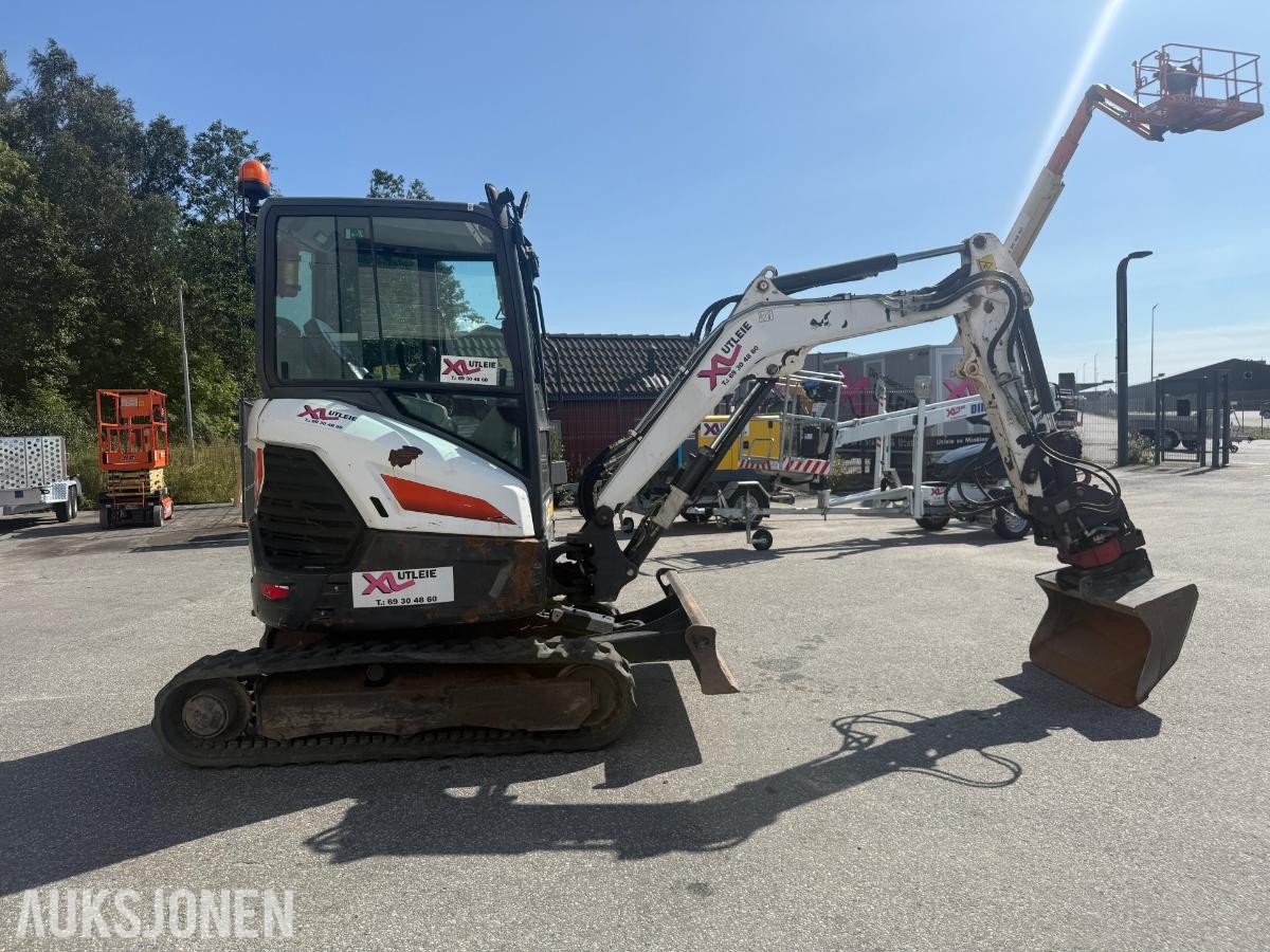 2018 Bobcat E27z minigraver med tiltrotator og graveskuff
