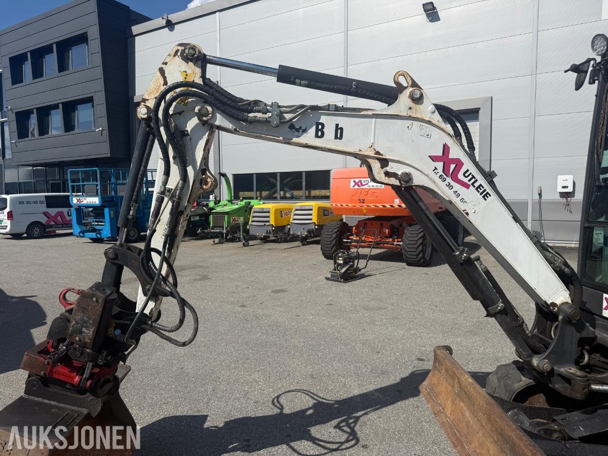 2018 Bobcat E27z minigraver med tiltrotator og graveskuff