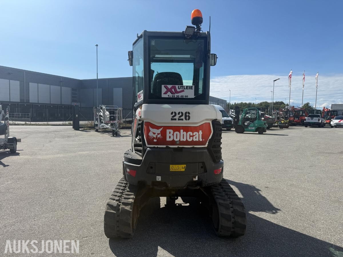 2018 Bobcat E27z minigraver med tiltrotator og graveskuff