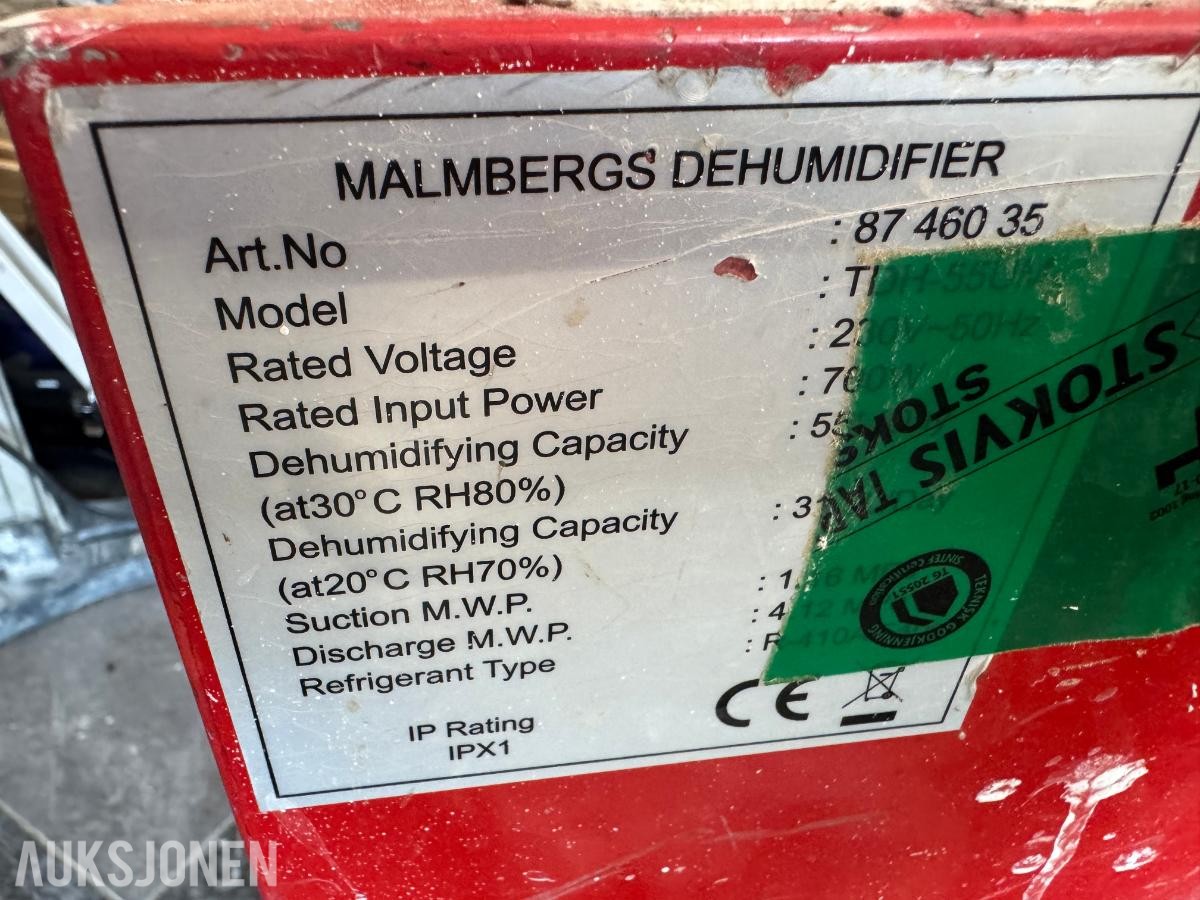 Malmbergs avfukter - Timer: 4623