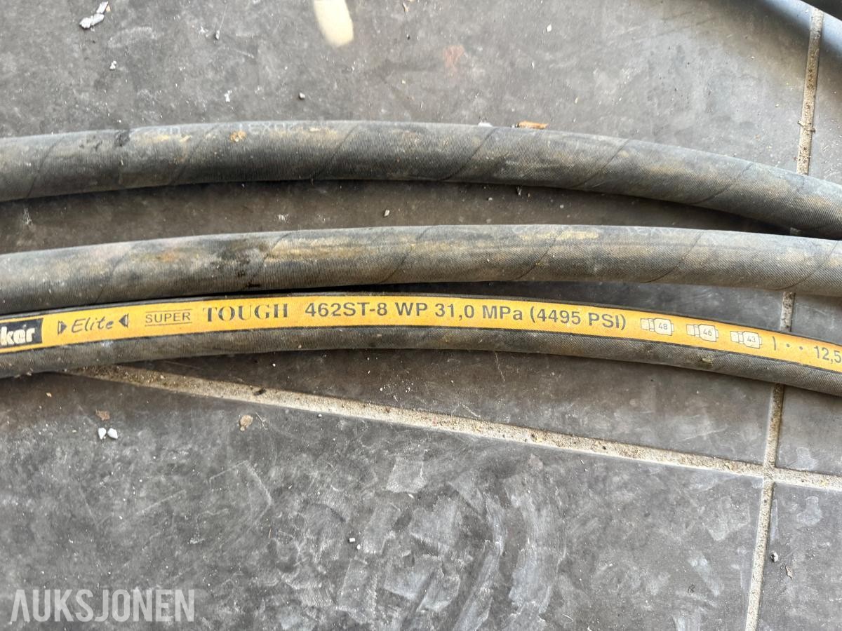 6 stk. Hydraulikkslanger