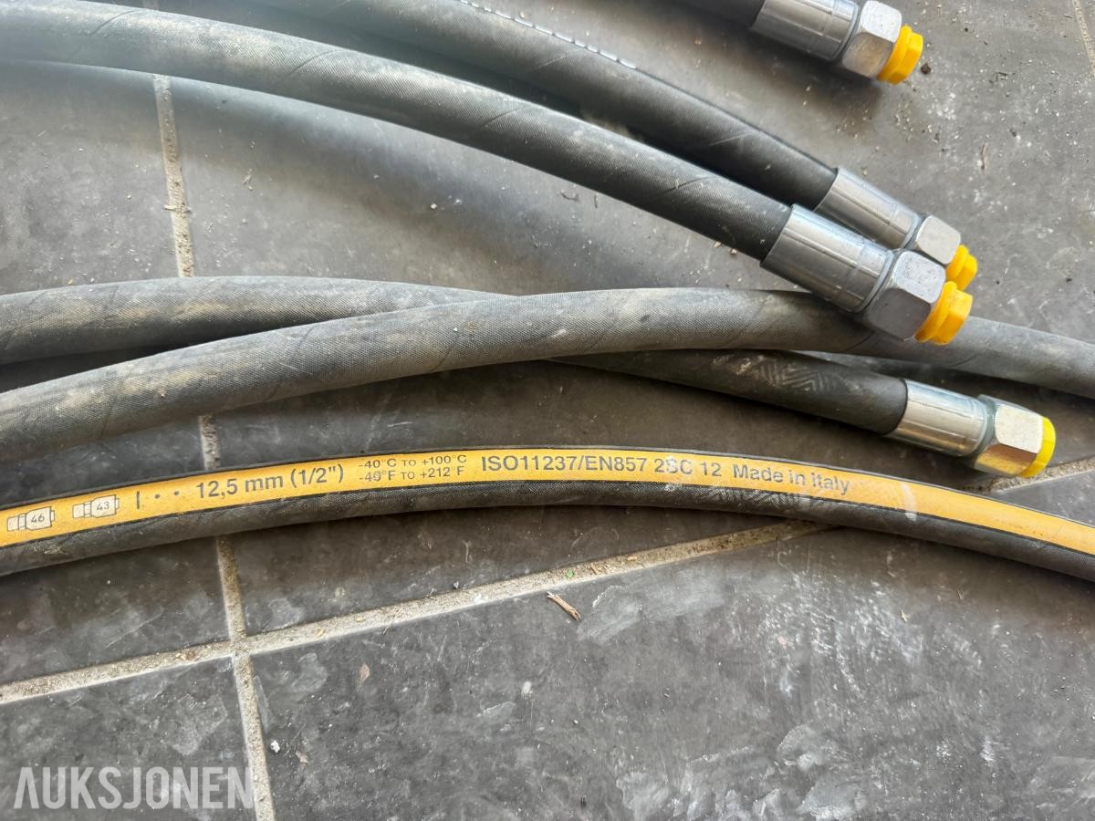 6 stk. Hydraulikkslanger