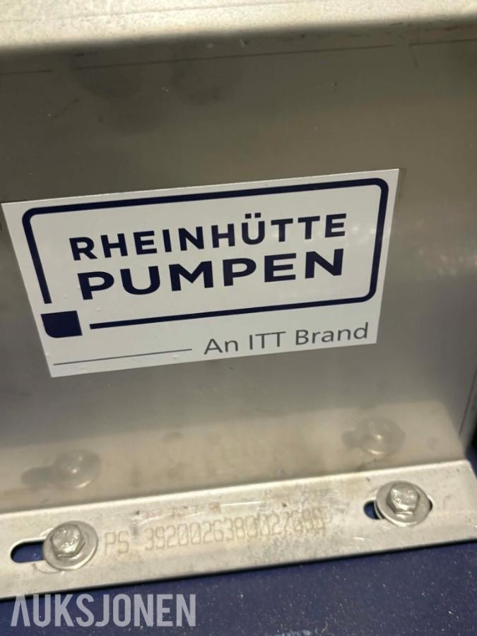 Helt ny 2023 Rheinhutte Pumpe 