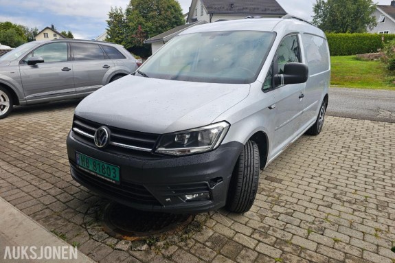 2017 Volkswagen Caddy Maxi 2,0 TDI 102hk, Cruisekontroll, S+V Dekk, EU ok til 02.2027