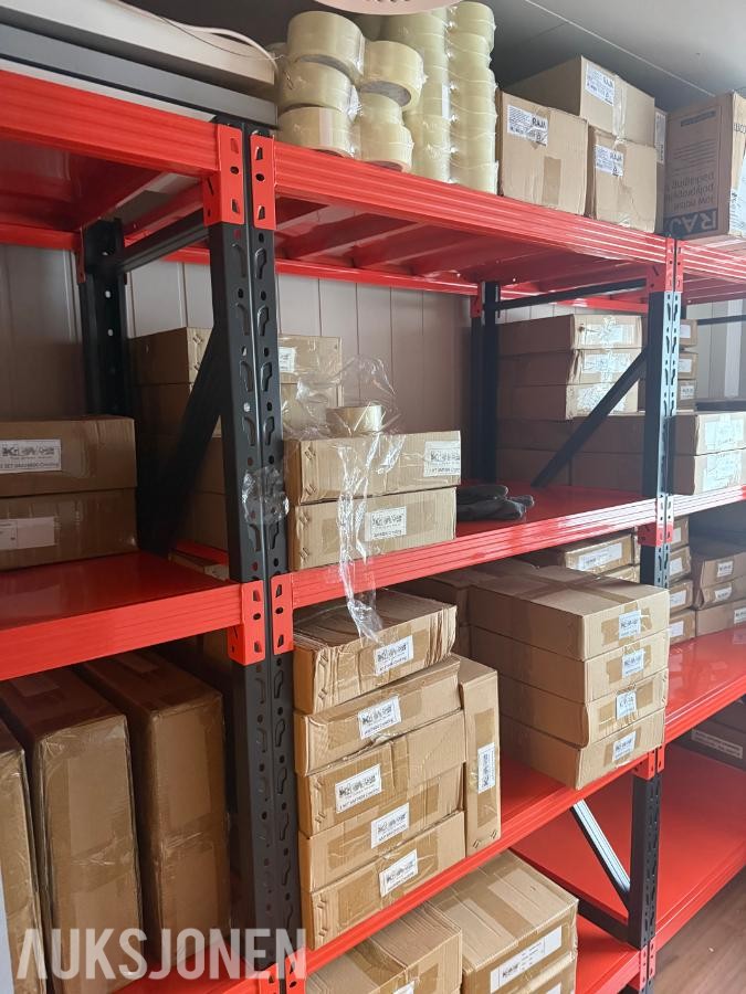 4 stk komplette Lagerreoler 120×60×200cm – 200kg pr. hylle – total 800kg