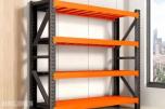 4 stk komplette Lagerreoler 120×60×200cm – 200kg pr. hylle – total 800kg