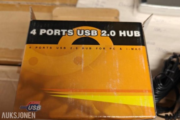 193 stk nye - 4 ports USB 2.0 hub - ingen minstepris