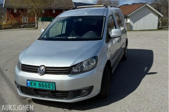 2013 Volkswagen Caddy Maxi 2.0 110hk  4MOTION rep objekt hengerfeste  parkeringsvarmer  s+v dekk - ingen minstepris 