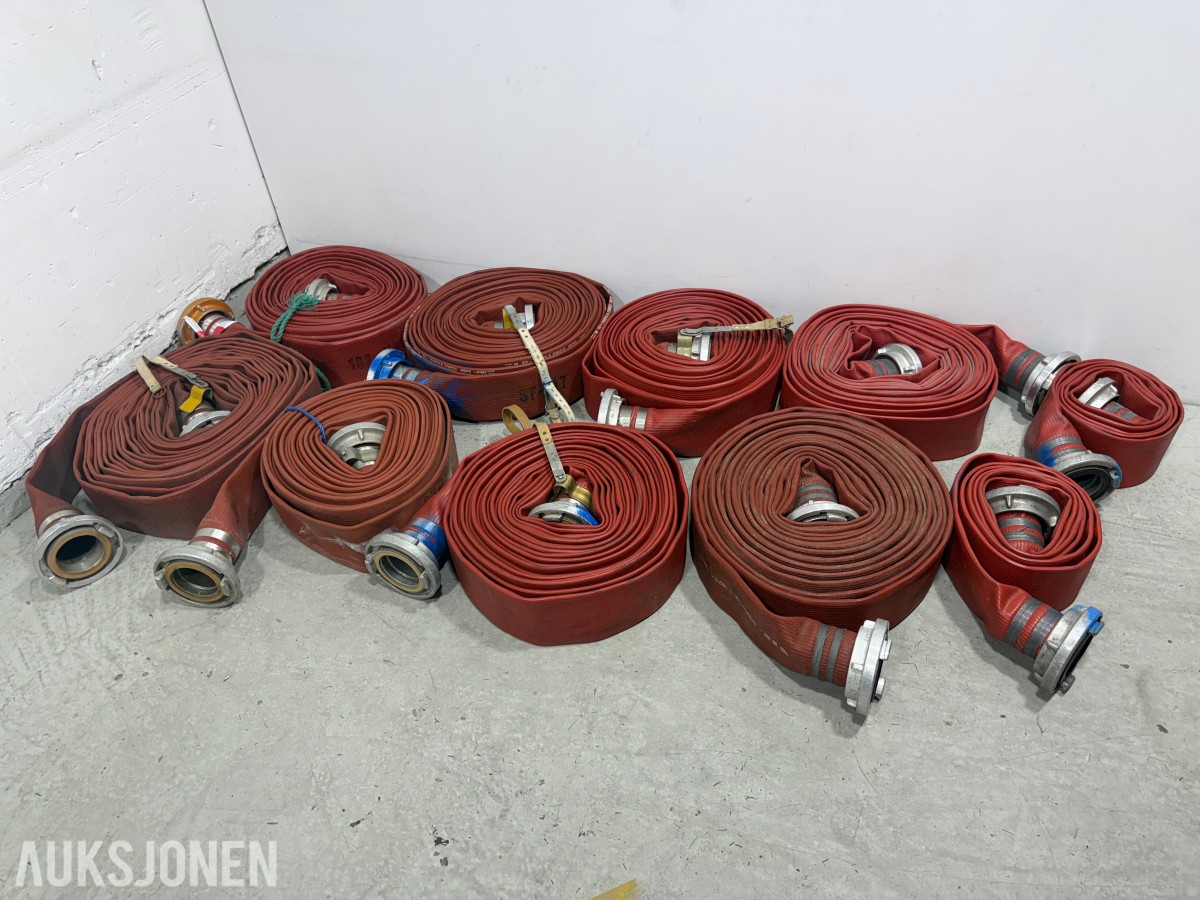 Parti Mandals Armitex brannslanger med storz-/metallkoblinger – 10 stk.