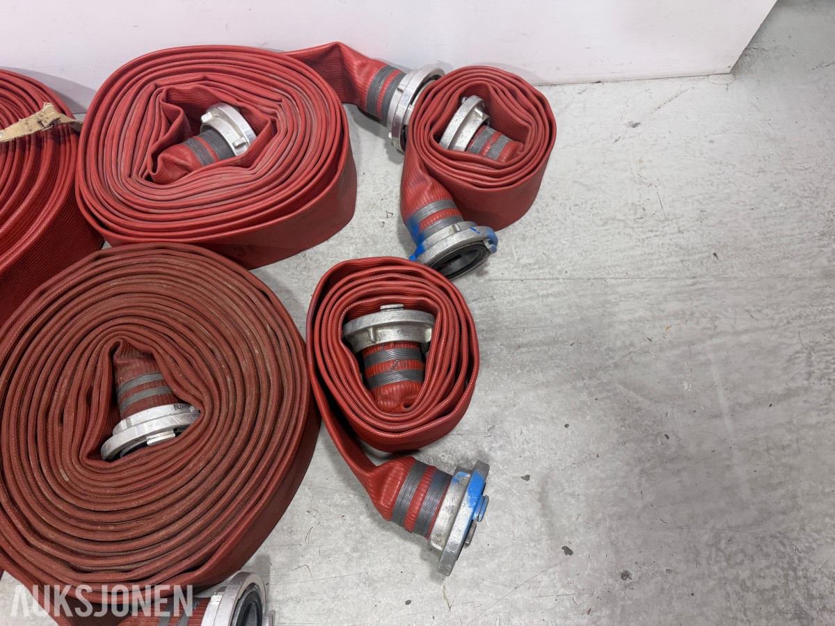 Parti Mandals Armitex brannslanger med storz-/metallkoblinger – 10 stk.