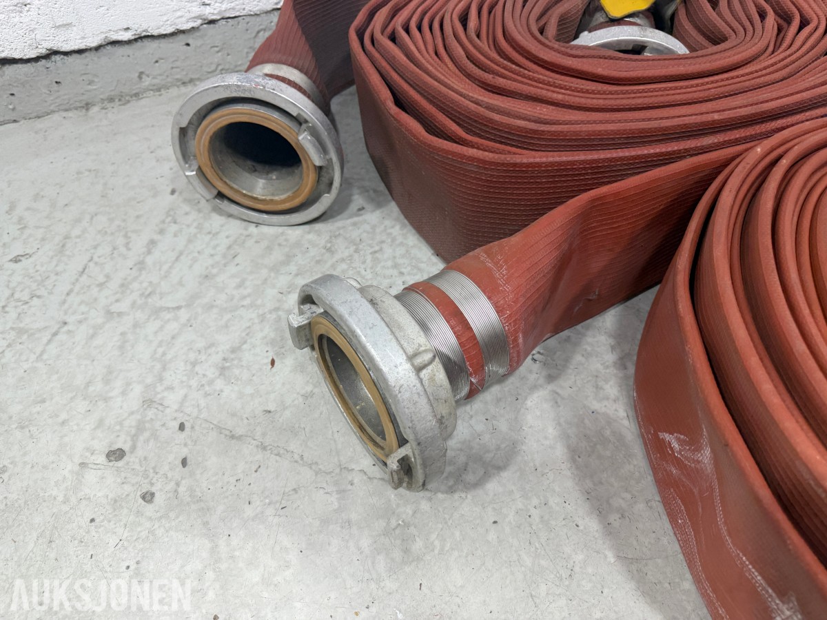 Parti Mandals Armitex brannslanger med storz-/metallkoblinger – 10 stk.