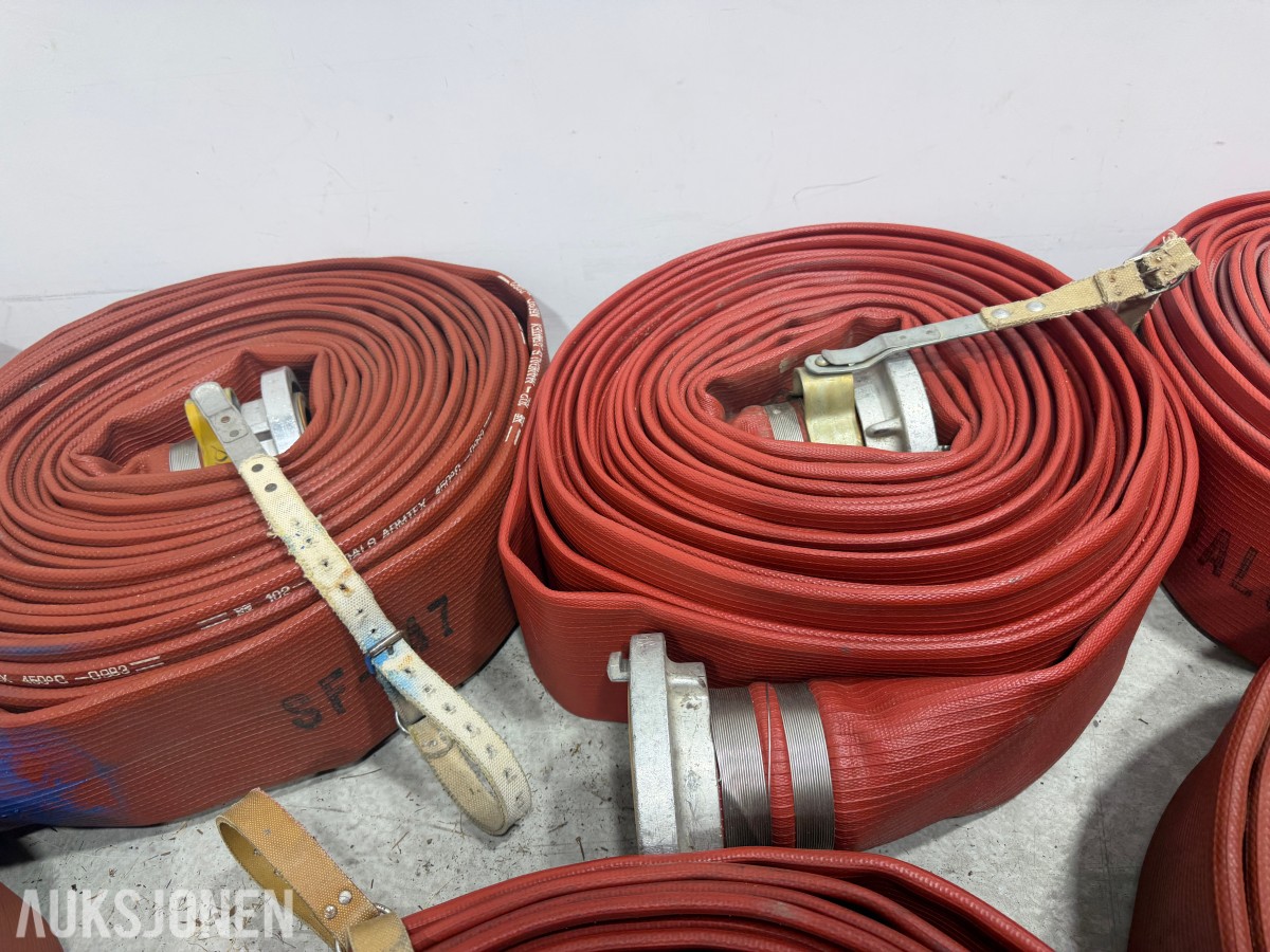 Parti Mandals Armitex brannslanger med storz-/metallkoblinger – 10 stk.