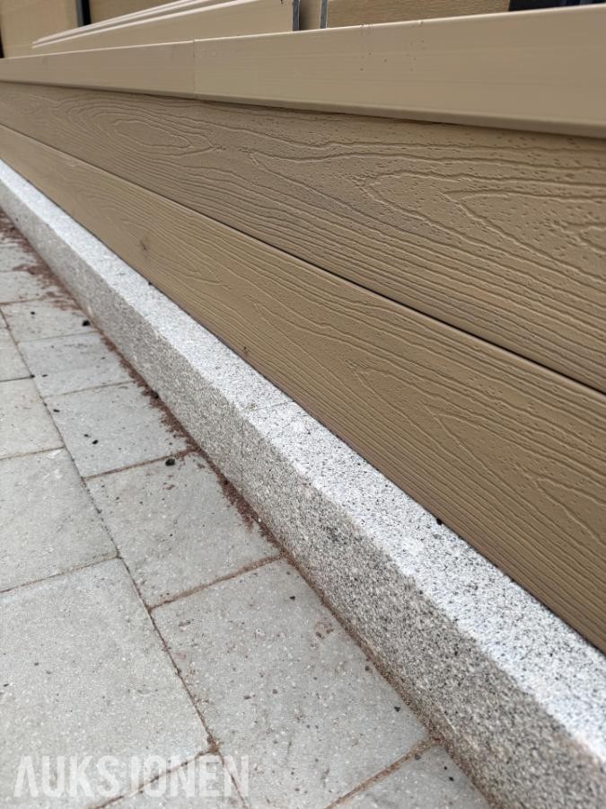 30 stk helt nye granitt kantstein 20x10x80 på pall! 