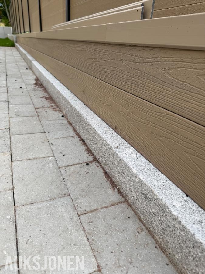 30 stk helt nye granitt kantstein 20x10x80 på pall! 