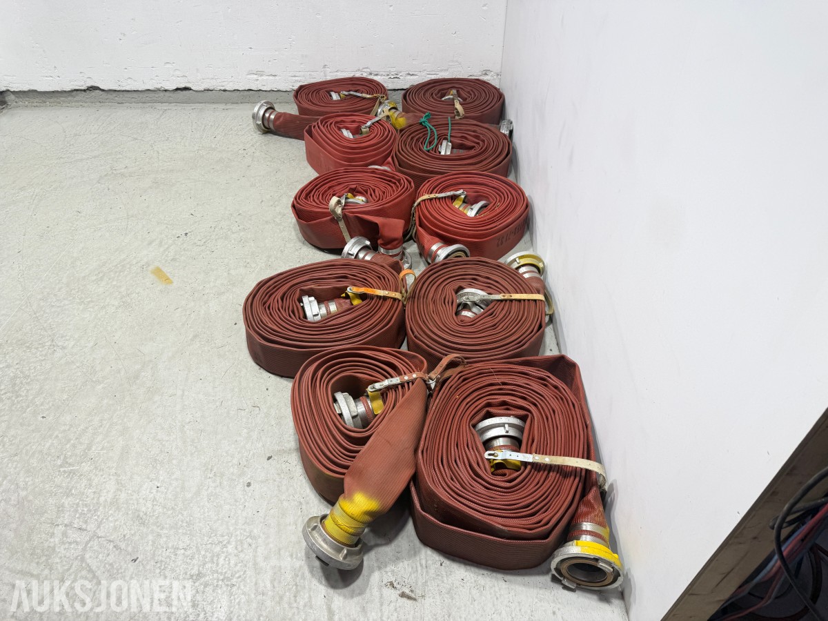 Parti Mandals Armitex brannslanger med metallkoblinger – 10 stk. 