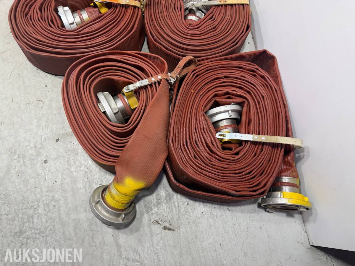Parti Mandals Armitex brannslanger med metallkoblinger – 10 stk. 