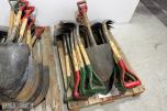 Stort parti spader og hakker – ca. 90 stk 