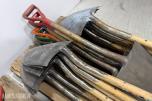Stort parti spader og hakker – ca. 90 stk 