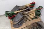 Stort parti spader og hakker – ca. 90 stk 