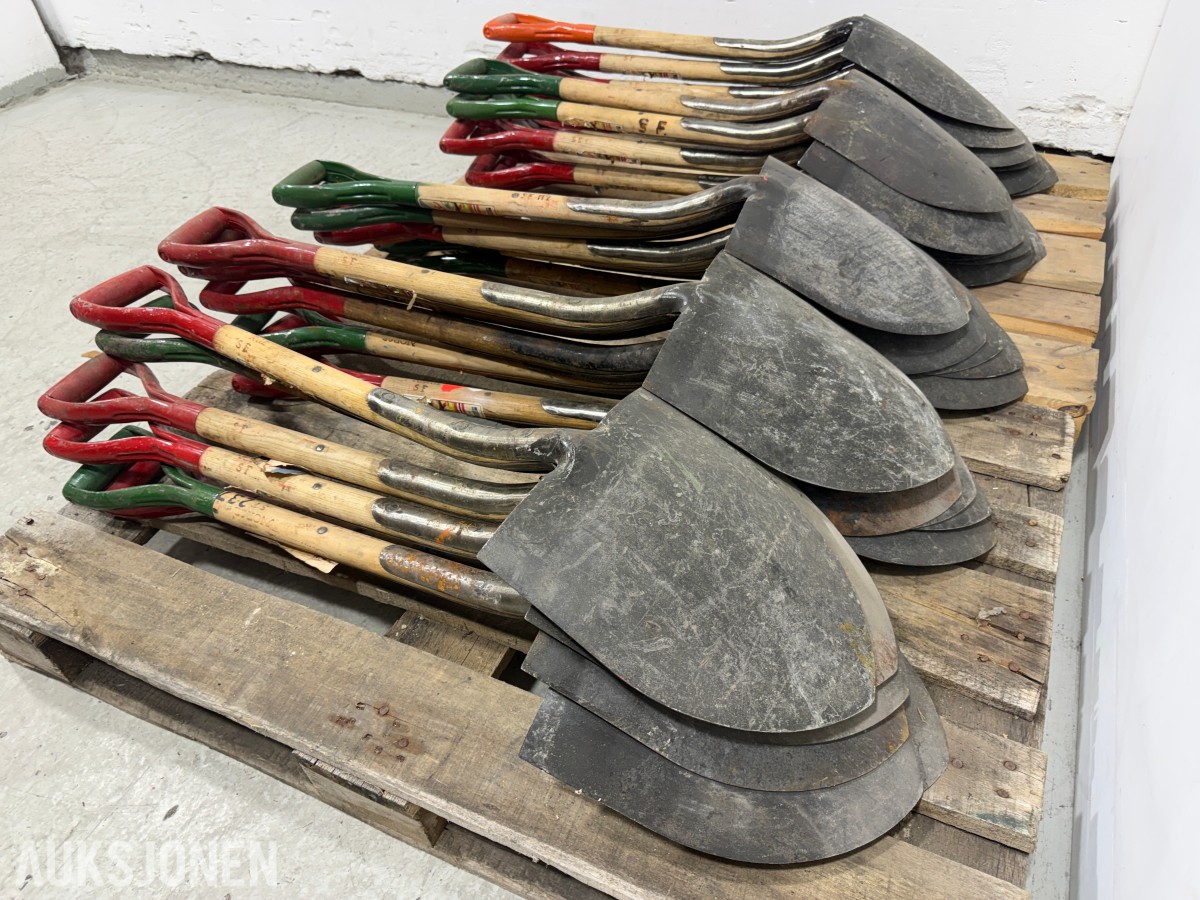 Parti med ca. 30 Norge SF spader 