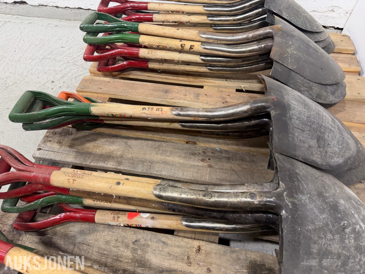 Parti med ca. 30 Norge SF spader 