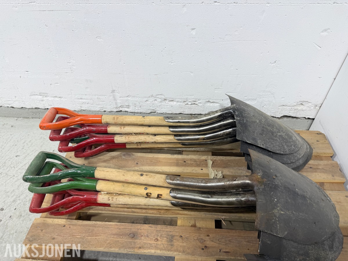 Parti med ca. 30 Norge SF spader 