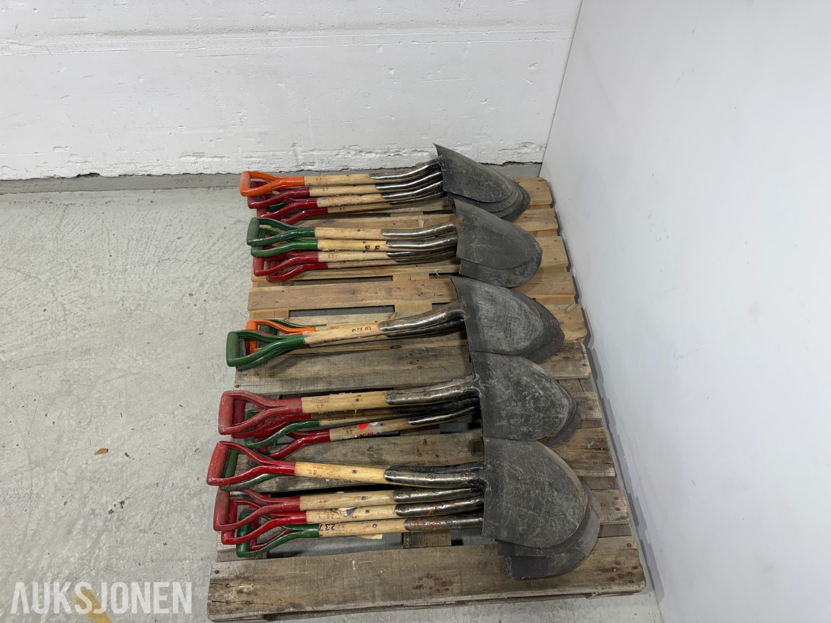 Parti med ca. 30 Norge SF spader 