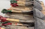 Parti med ca. 30 Norge SF spader 