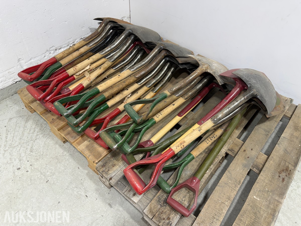 Parti med ca. 30 Norge SF spader