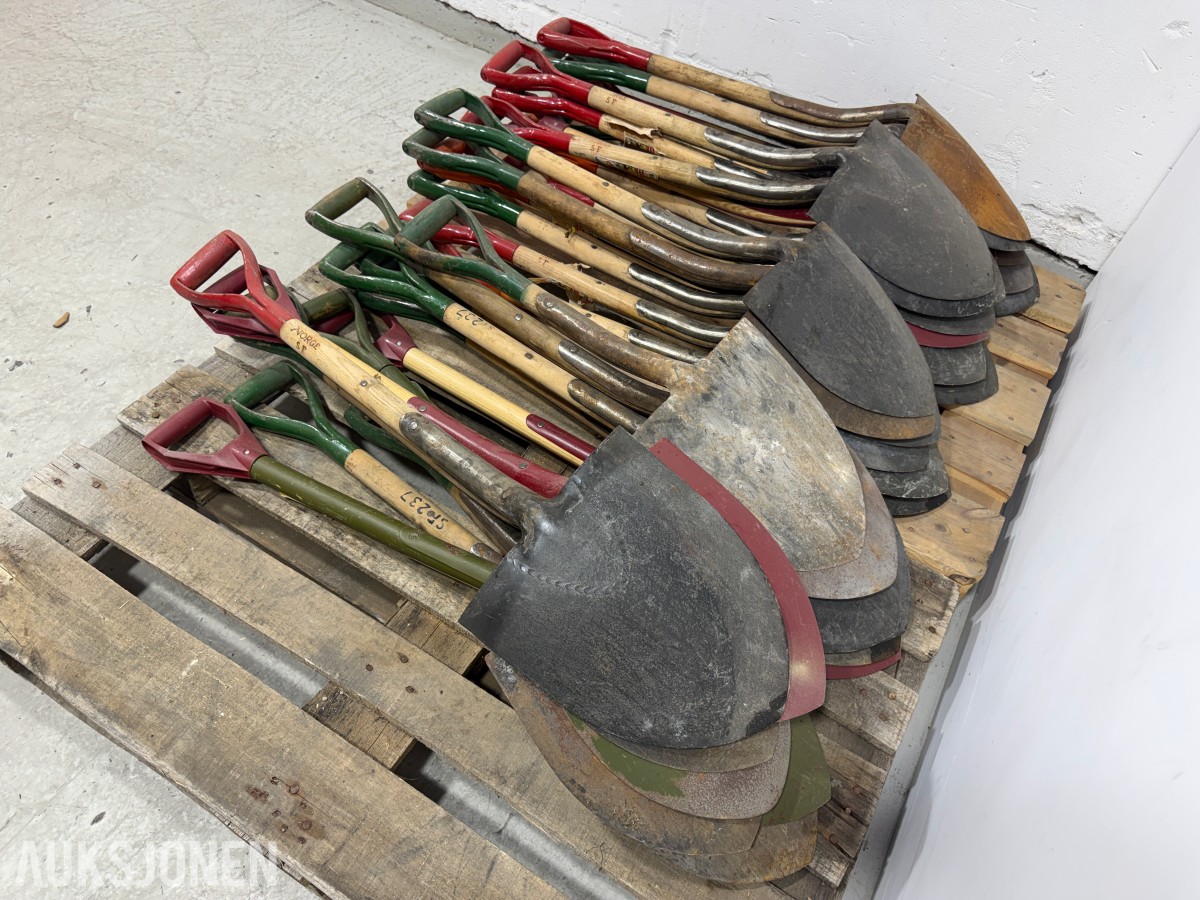 Parti med ca. 30 Norge SF spader