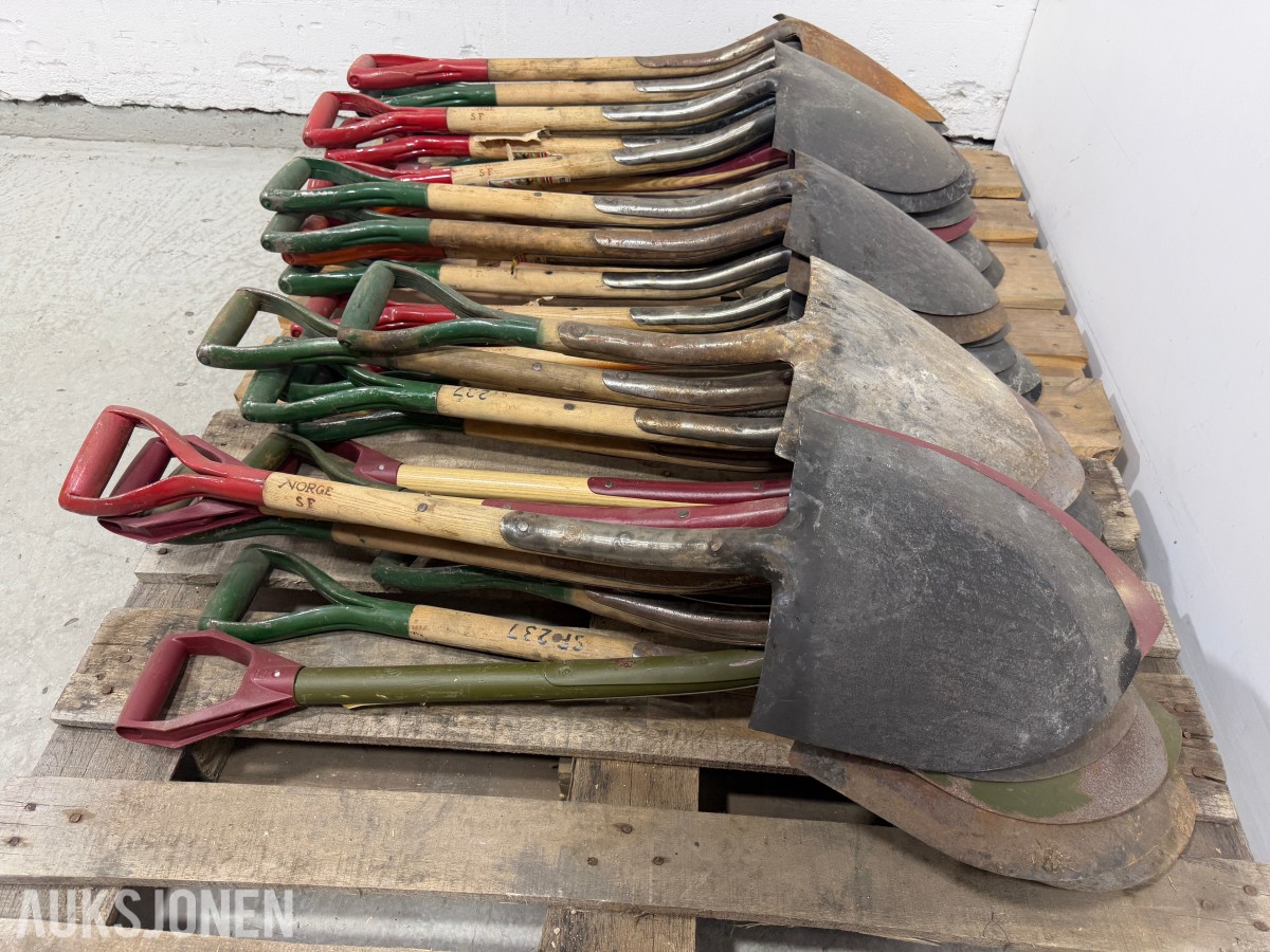 Parti med ca. 30 Norge SF spader