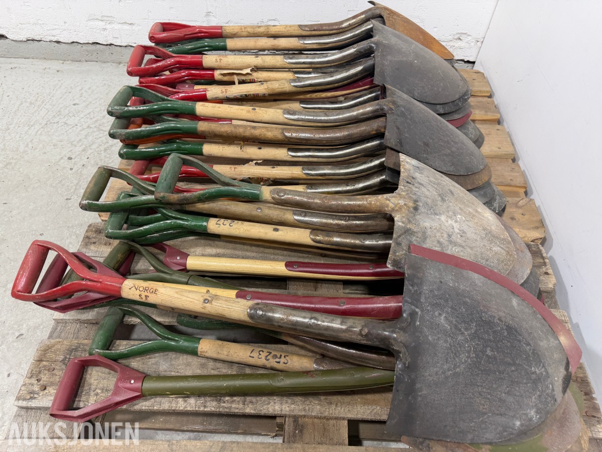 Parti med ca. 30 Norge SF spader