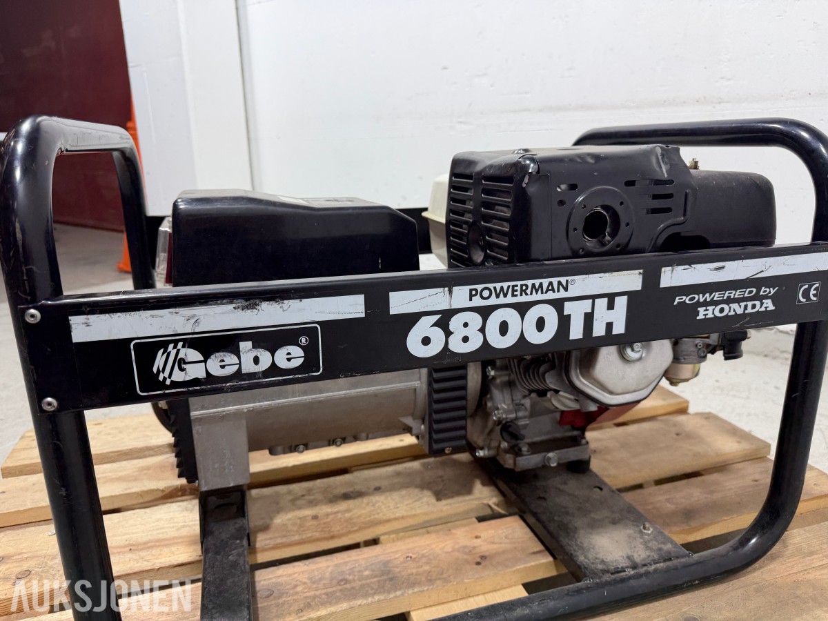 Gebe Powerman 6800TH strømaggregat