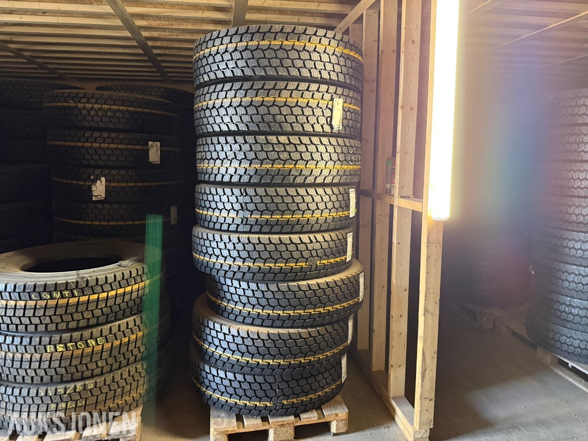 8 stk. nye Boss BWE2 lastebildekk – 315/80 R22.5