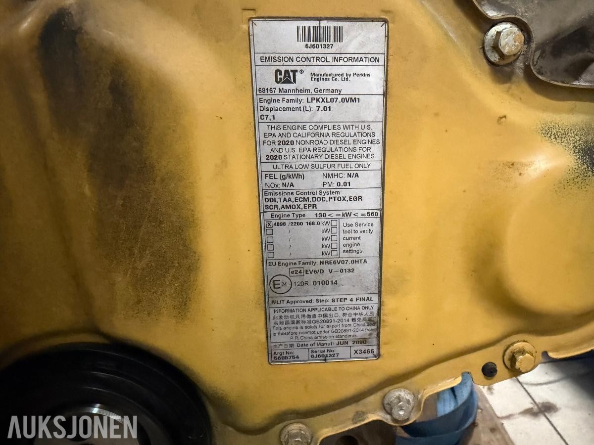 2020 Cat Nyoverhalt CAT C7.1 ACERT