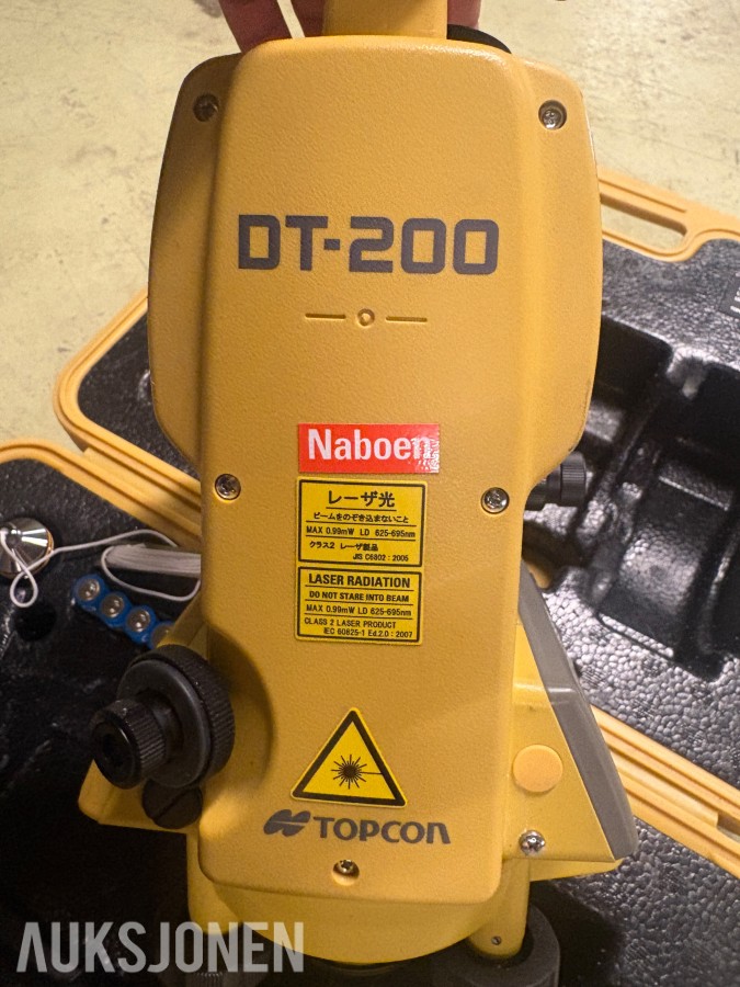 Topcon DT-209L digital laserteodolitt med transportkoffert